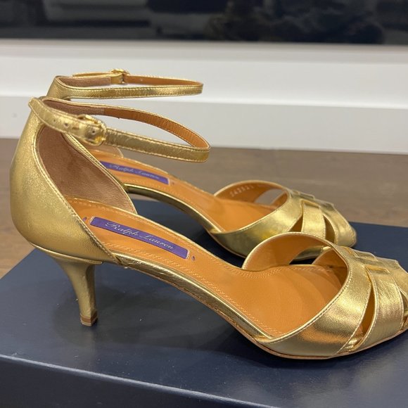 Ralph Lauren Collection Purple Label Nappa Heel 7 - Picture 2 of 9